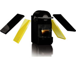 Krups XN302040 Nespresso Pixie Clips Coffee Machine - Black / Yellow